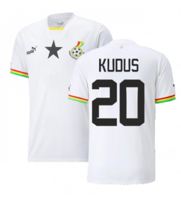 Maillot de foot Ghana Mohammed Kudus #20 Domicile Monde 2022 Manches Courte